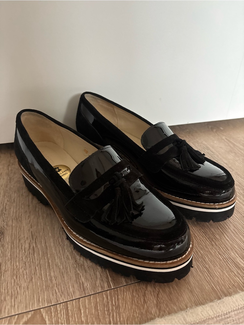 Women’s Black Patent Tassel Loafers
